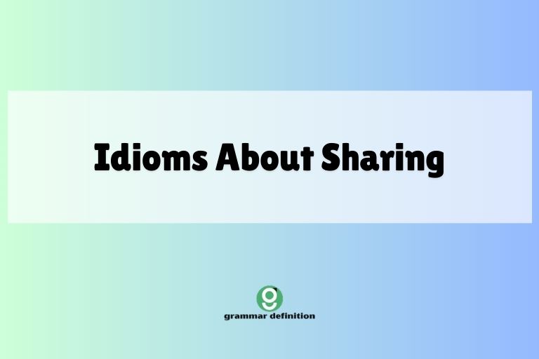 Idioms About Sharing