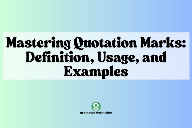 Mastering Quotation Marks