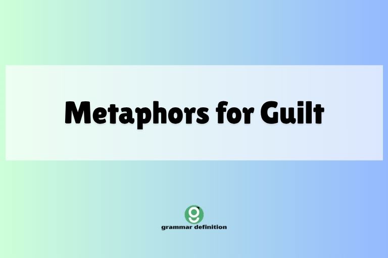 Metaphors for Guilt
