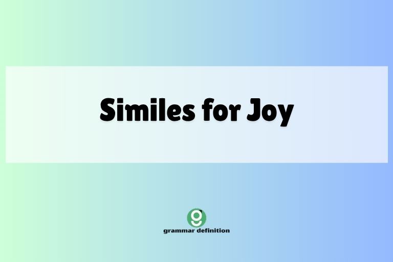 Similes for Joy