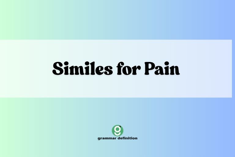 Similes for Pain