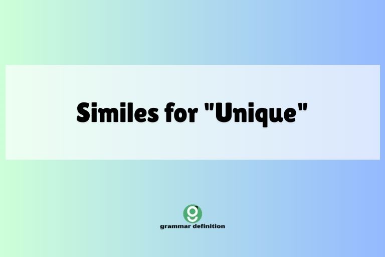 Similes for "Unique"