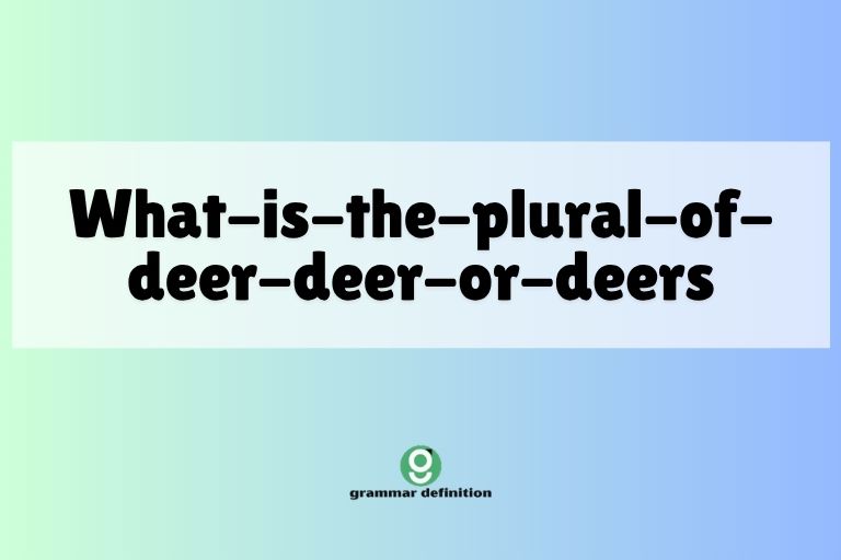 What-is-the-plural-of-deer-deer-or-deers