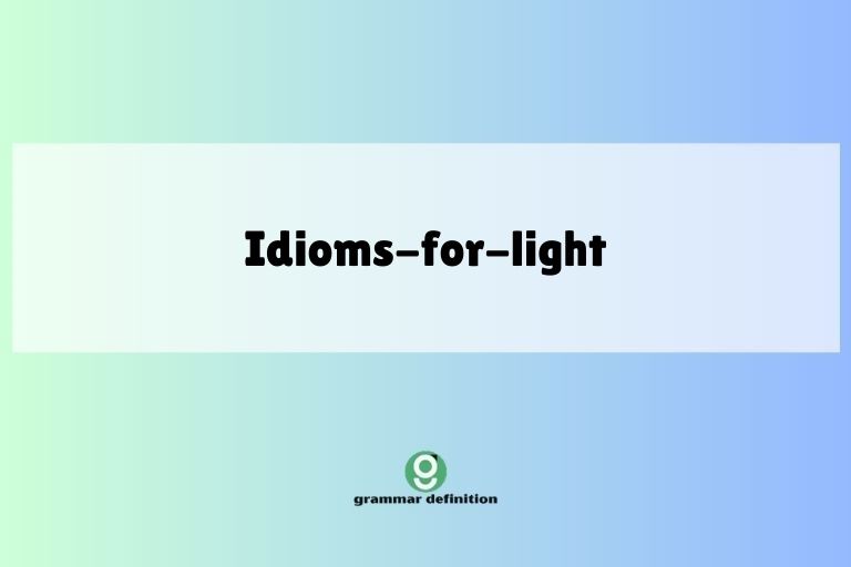 idioms-for-light