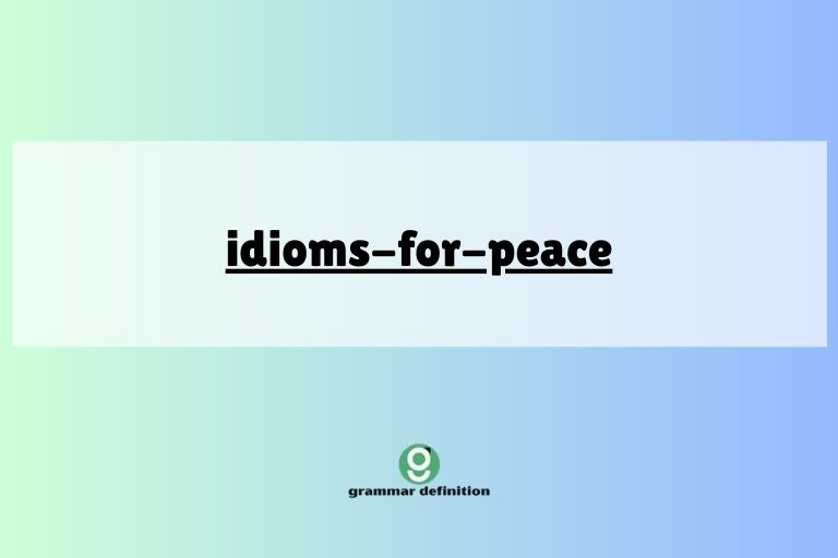 idioms-for-peace
