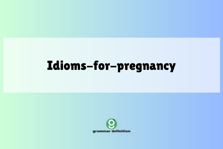 idioms-for-pregnancy