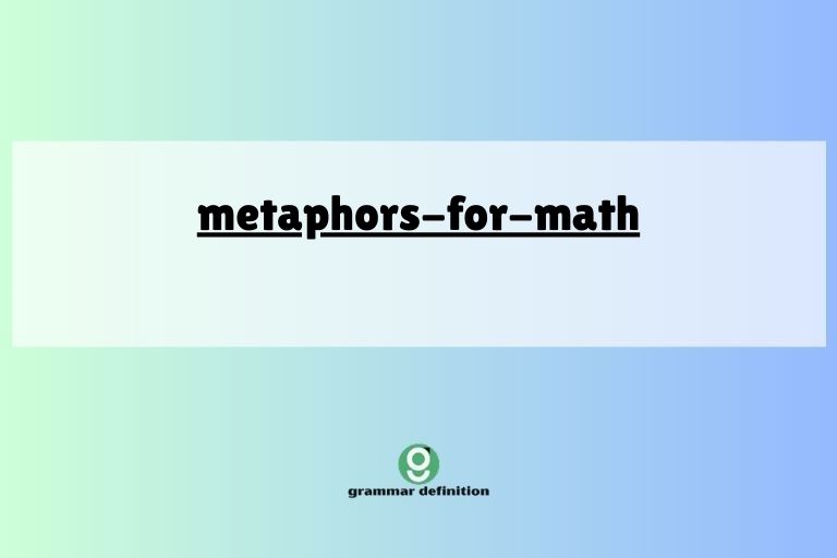 metaphors-for-math