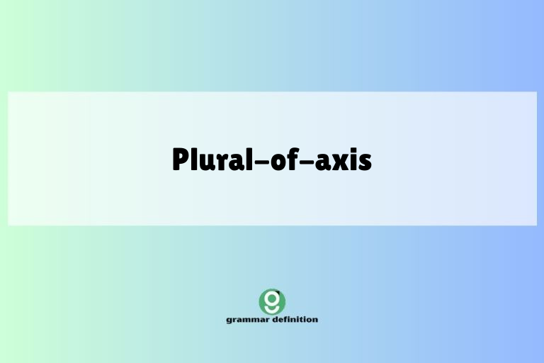 plural-of-axis