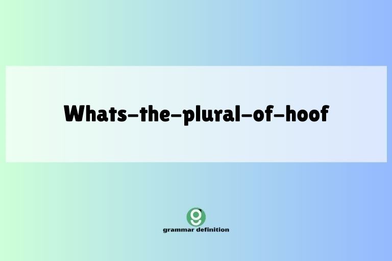 whats-the-plural-of-hoof