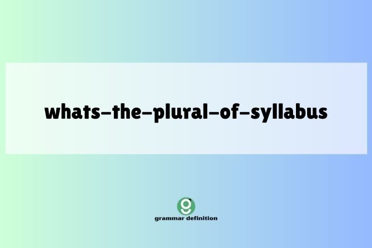 whats-the-plural-of-syllabus