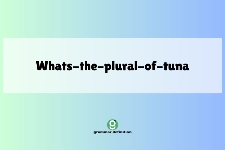 whats-the-plural-of-tuna