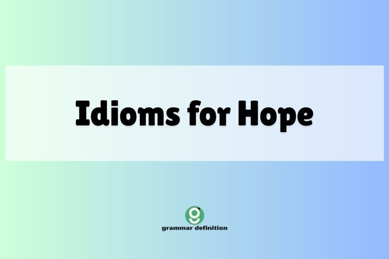 Idioms for Hope